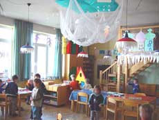 Ausstattung des städtischen Kindergartens Berbling.