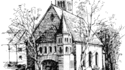 Zeichnung der Evangelische Christuskirche